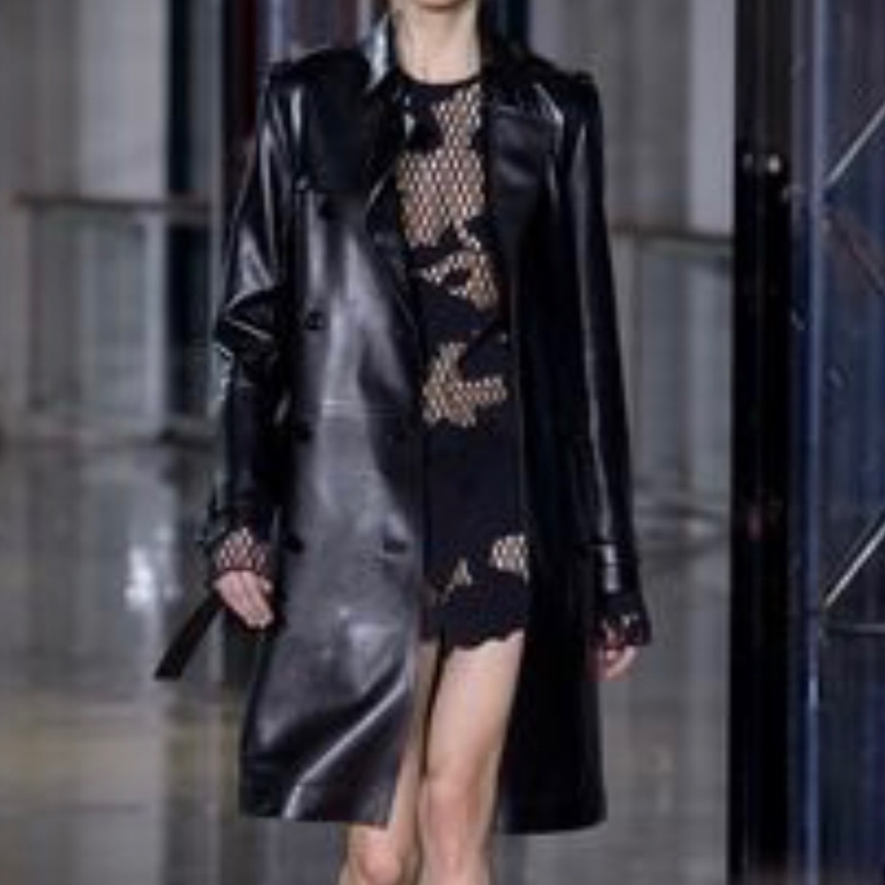Rare Anthony Vaccarello Lasercut Scuba Mini Dress